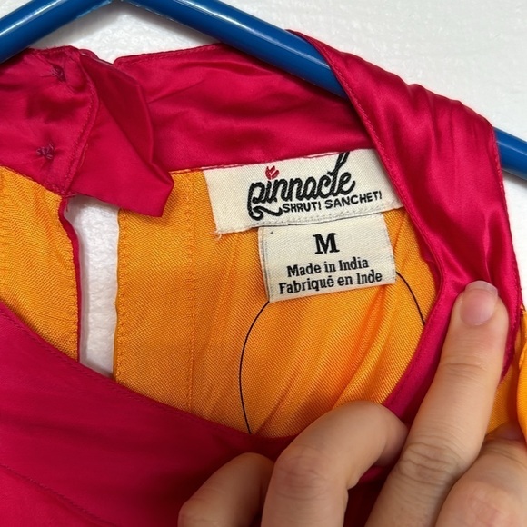 NWT Anthropologie Pinnacle by Shruti Sancheti satin ruffle maxi dress - Picture 8 of 9